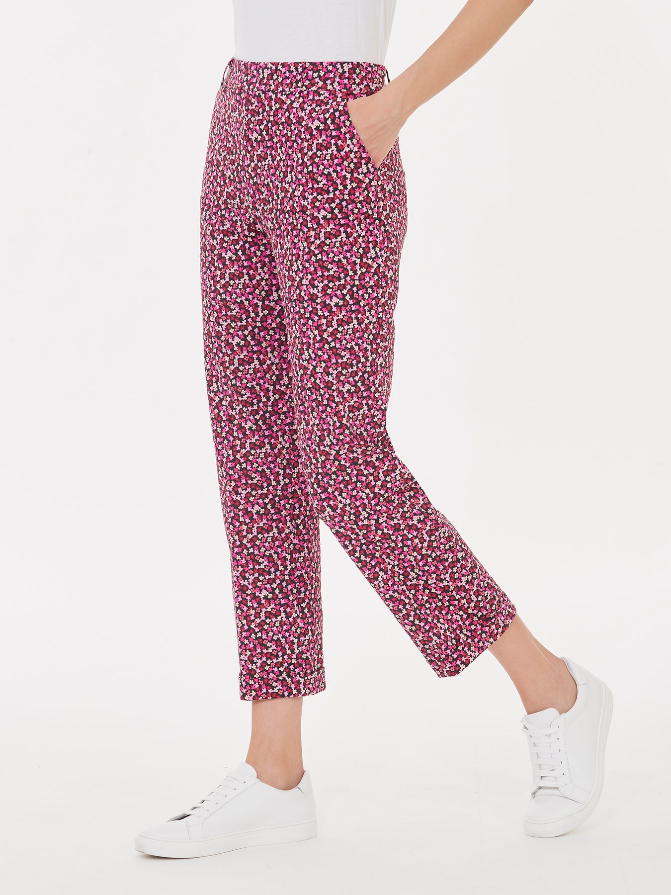 RAGNO Pantaloni DD39PP fantasia FIORELLINI - La Chicchera